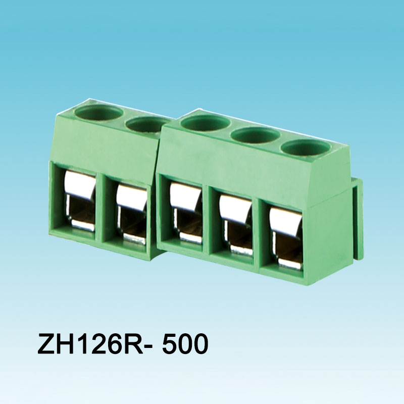 Grüner 126-500 Breadboard-Schraub-Leiterplattenanschluss